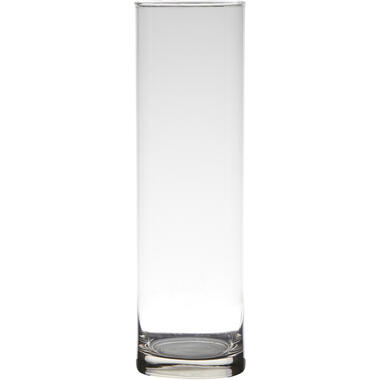 Bellatio Design Vaas - cilinder - glas - 9 x 30 cm product