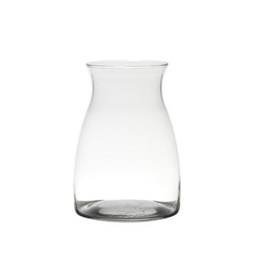 Bellatio Design Vaas - transparant - glas - 14 x 20 cm product