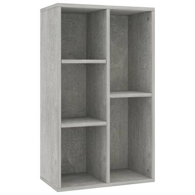 VIDAXL Boekenkast/dressoir 45x25x80 cm spaanplaat betongrijs product