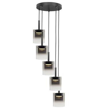 Highlight Hanglamp Salerno - 5 lichts - Ø 45 cm - zwart product