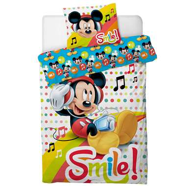 Disney Mickey Mouse Dekbedovertrek - Eenpersoons - 140 x 200 cm - Polyester product