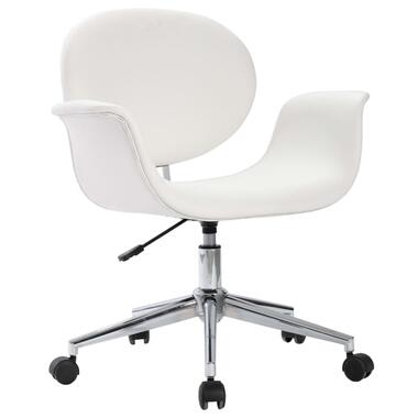 VIDAXL Kantoorstoel - draaibaar - kunstleer - wit product