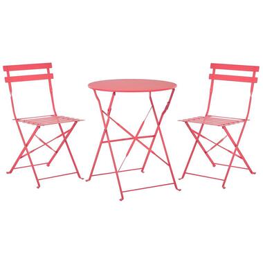 FIORI - Bistroset voor 2 - Rood - Staal product