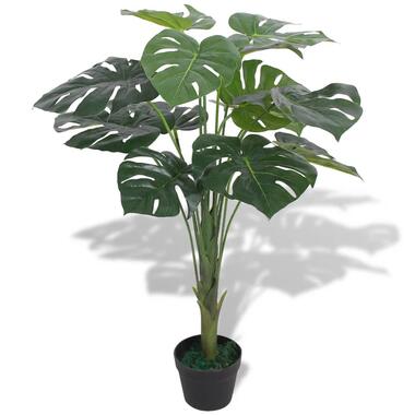 VIDAXL Kunst monstera plant - met pot - 70 cm - groen product