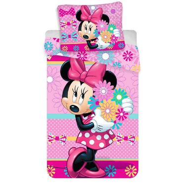 Disney Minnie Mouse Flowers - Dekbedovertrek - Eenpersoons - 140 x 200 cm - Roze product