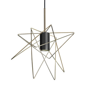 Nowodvorski Hanglamp Gstar - Ø 30 cm - zwart goud product