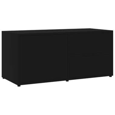 VIDAXL Tv-meubel 80x34x36 cm spaanplaat zwart product