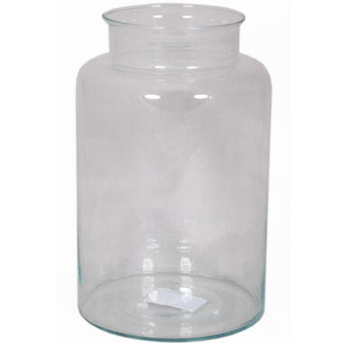 Floran Glazen melkbus vaas/vazen 9 liter smalle hals 19 x 30 cm product