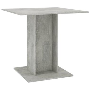 VIDAXL Eettafel 80x80x75 cm spaanplaat betongrijs product