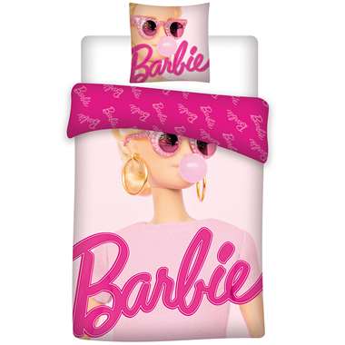 Barbie Bubble - Dekbedovertrek - Eenpersoons - 140 x 200 cm - Roze product