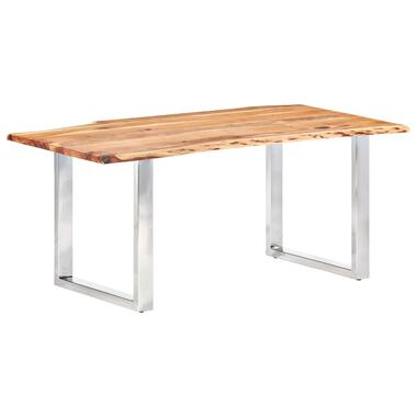 VIDAXL Eetkamertafel met natuurlijke randen 3,8 cm 200 cm acaciahout product