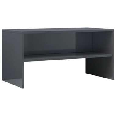 VIDAXL Tv-meubel 80x40x40 cm spaanplaat hoogglans grijs product