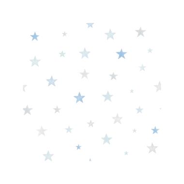 Dutch Wallcoverings - Little Ones Stars blauw/grijs - 0,53x10,05m product
