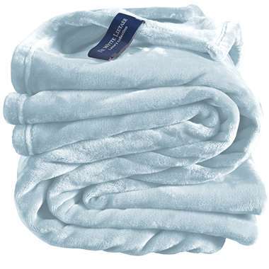 De Witte Lietaer Fleece plaid Cosy - 150 x 200 cm - Ice blue product