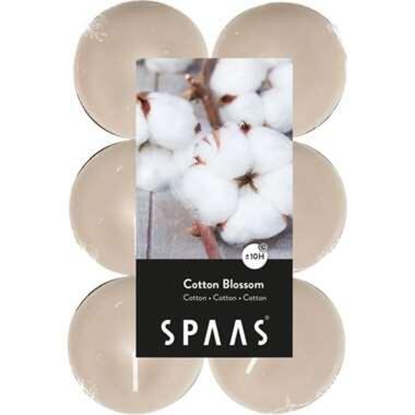 Candles by Spaas Geurkaarsen - cotton blossom - 12x - ca 10 branduren product