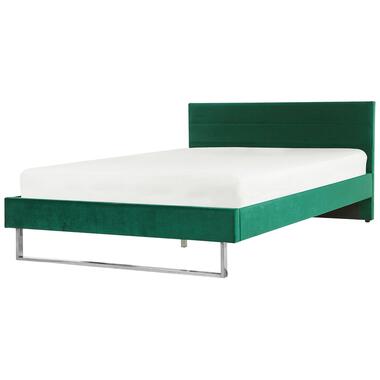 BELLOU - Tweepersoonsbed - Groen - 180 x 200 cm - Fluweel product