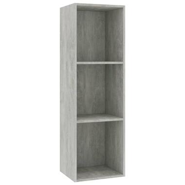 VIDAXL Boekenkast/tv-meubel 36x30x114 cm spaanplaat betongrijs product