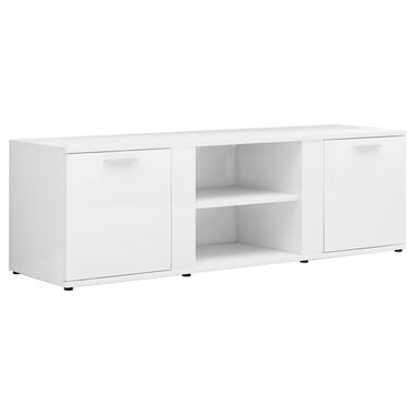 vidaXL Tv-meubel 120x34x37 cm bewerkt hout hoogglans wit product