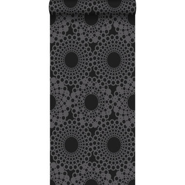 Origin behang - grafische vorm - zwart - 53 cm x 10,05 m product