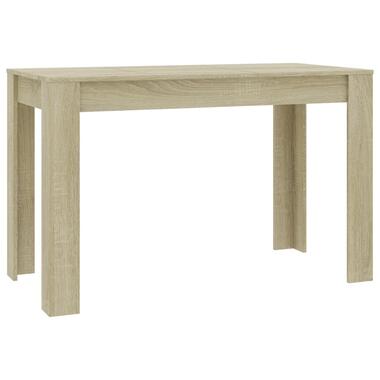 vidaXL Eettafel 120x60x76 cm bewerkt hout sonoma eikenkleurig product