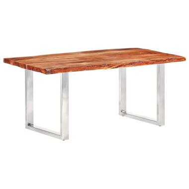 VIDAXL Eetkamertafel met natuurlijke randen 6 cm 200 cm acaciahout product