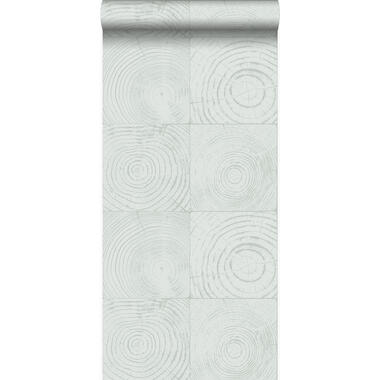 Origin behang - dwarsdoorsnede boomstam - mintgroen - 53 cm x 10.05 m product