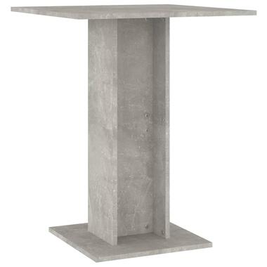 VIDAXL Bistrotafel 60x60x75 cm spaanplaat betongrijs product