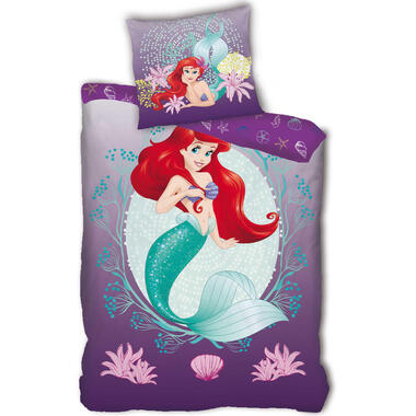 Disney Kleine Zeemeermin Dekbedovertrek Paars - 140 x 200 cm - polyester product