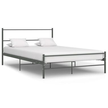 vidaXL Bedframe Metaal Grijs 160x200 cm Frame Bed Slaapmeubel Ledikant Bedden product