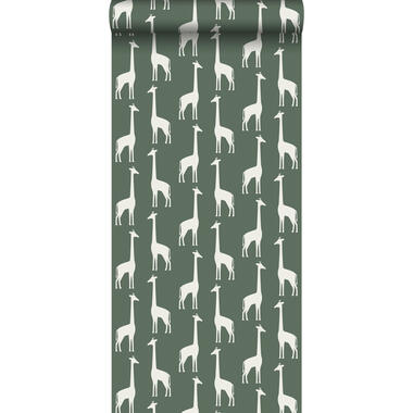 ESTAhome behang - giraffen - donkergroen - 0.53 x 10.05 m product