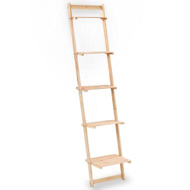 VIDAXL Wandrek - ladder - 41,5x30x176 cm - cederhout product