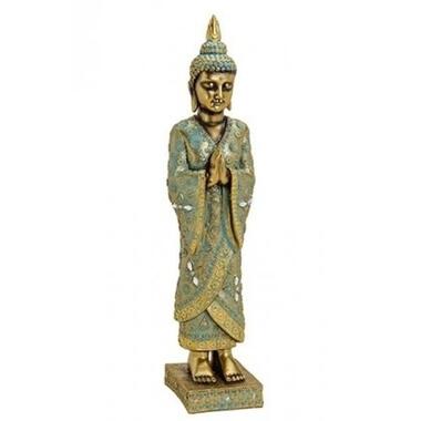 Boeddha beeld - staand - polystone - 13 x 13 x 55 cm product