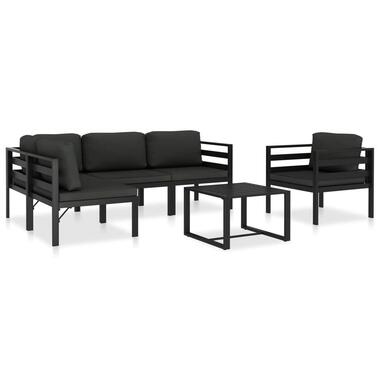 vidaXL - Loungeset - Antraciet - Aluminium product