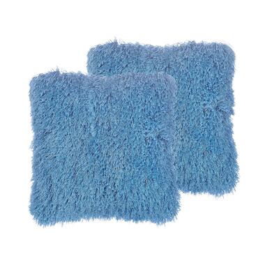 Beliani Sierkussen CIDE - Blauw polyester product