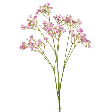 Kunstbloem - gipskruid gypsophila - takken - roze - 68 cm product