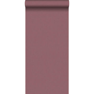 ESTAhome behang - linnenstructuur - bordeaux rood - 0.53 x 10.05 m product