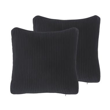 Beliani Sierkussen GUDARI - Zwart polyester product