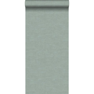 Origin behang - linnenstructuur - celadon groen - 0.53 x 10.05 m product