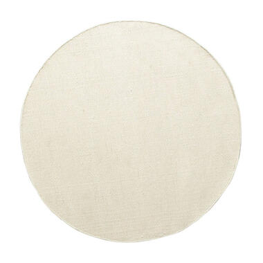 Eva interior Rond vloerkleed wol Cobble Stone wit - 180 x 180 cm product