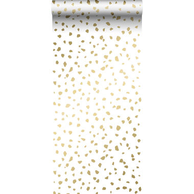 ESTAhome behang - terrazzo - wit en goud - 0.53 x 10.05 m product