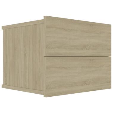 vidaXL Nachtkastje 40x30x30 cm bewerkt hout sonoma eikenkleurig product