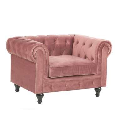 CHESTERFIELD - Chesterfield fauteuil - Roze - Fluweel product