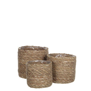 Mica Decorations Atlantic Mand voor Planten Set van 3 product