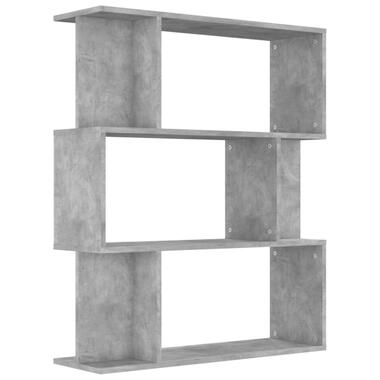 vidaXL Boekenkast/kamerscherm 80x24x96 cm bewerkt hout betongrijs product