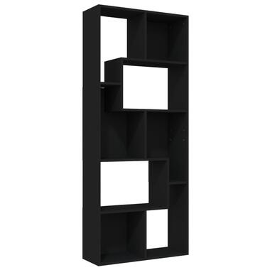 vidaXL Boekenkast 67x24x161 cm bewerkt hout zwart product