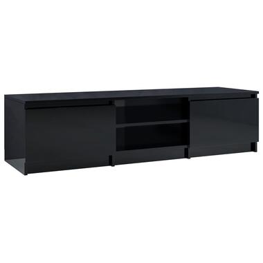 VIDAXL Tv-meubel 140x40x35,5 cm spaanplaat hoogglans zwart product