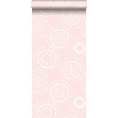 ESTAhome behang - bloemen - licht roze - 53 cm x 10.05 m product