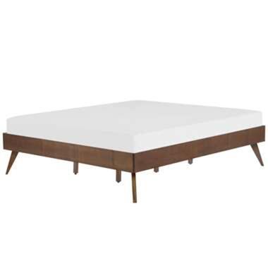 BERRIC - Tweepersoonsbed - Donkere houtkleur - 180 x 200 cm - MDF product