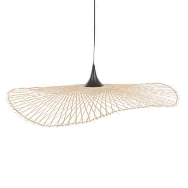 Beliani Hanglamp FLOYD - Lichte houtkleur bamboehout product