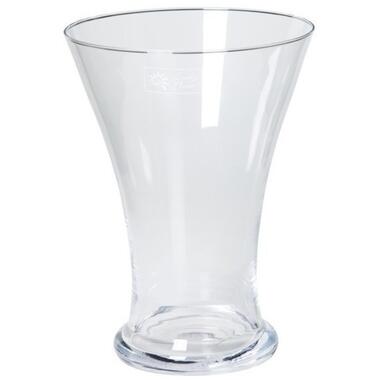 Bellatio Design Vaas - taps uitlopend - transparant - glas - 30 cm product